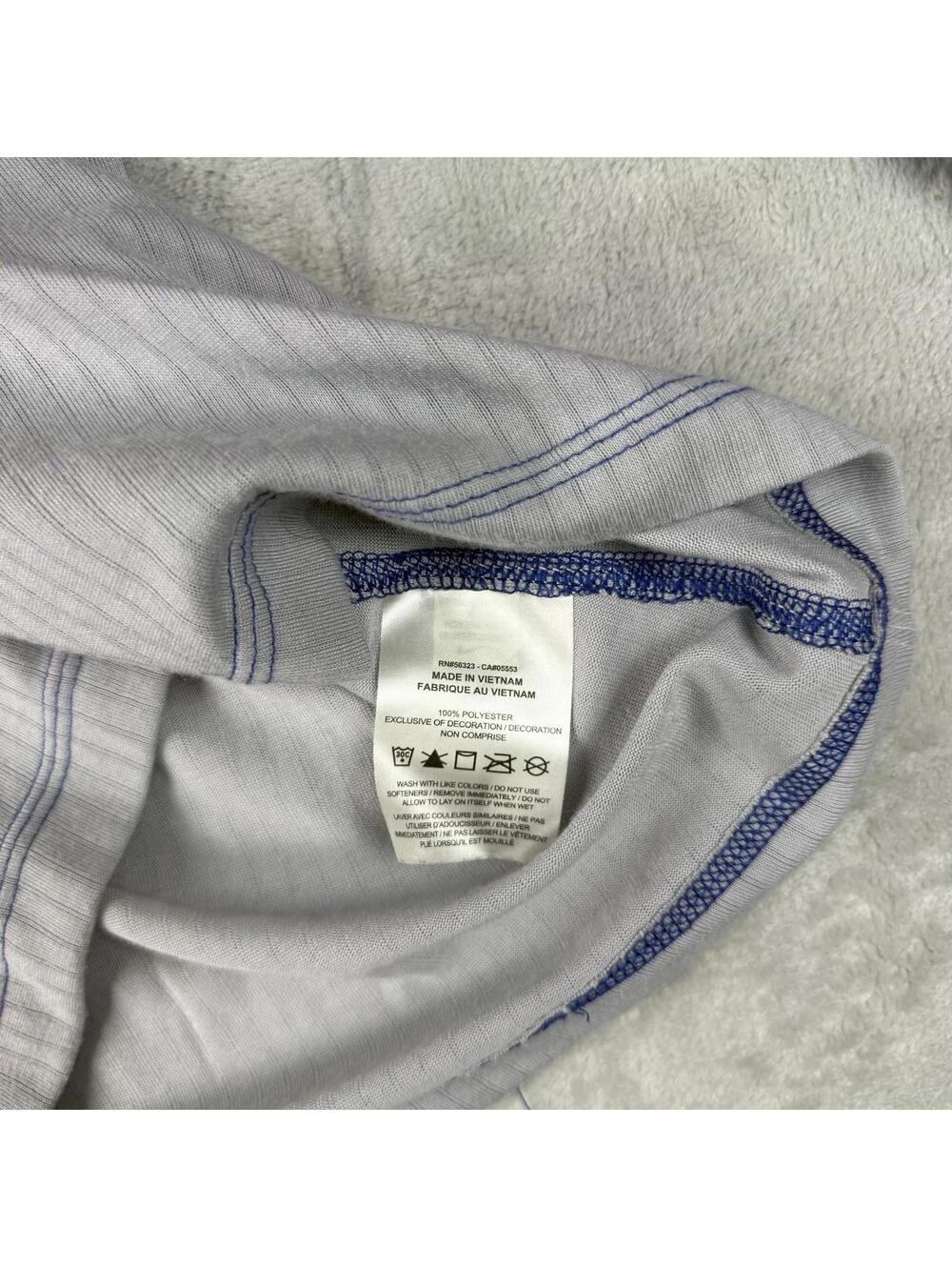 Nike Baseball Toronto Blue Jays Long Sleeve Shirt MLB Grey Blue Size M Athletic - Picture 8 of 9